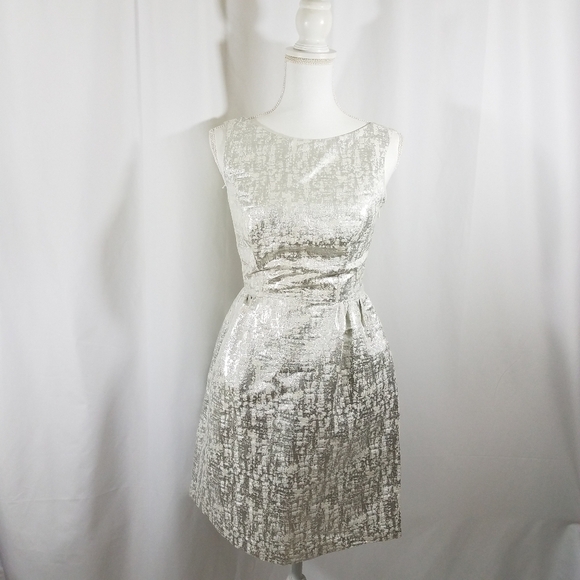 Erin Fetherston Silver Bow Back Dress 2 - Picture 1 of 16